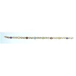 14kt Multi Gemstone Bracelet