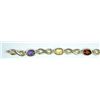 Image 3 : 14kt Multi Gemstone Bracelet