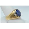 Image 2 : Blue Lindy Star ring with clear stones. Size 11.