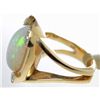 Image 2 : 14k Opal Diamond Ring, size 6.75, This ring is MASSIVE!