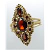 Image 1 : 14k Yellow Gold Garnet Ladies Ring, Size 6, Pre-owned, Excellent Condition
