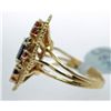 Image 2 : 14k Yellow Gold Garnet Ladies Ring, Size 6, Pre-owned, Excellent Condition