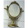 Image 1 : VINTAGE BRASS TABLE TOP DISPLAY MIRROR