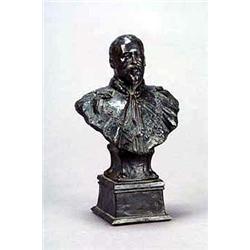 Sydney Church, Elkington, a bronze bust of Edward VII on a square socle and plinth, incised 'Sydn...