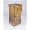Image 1 : A late 19th century mahogany bedside cabinet stamped Edwards and Roberts, with satinwood banding,...