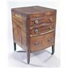 Image 1 : A late George III mahogany bowfront enclosed washstand, the double hinged top enclosing a mahogan...
