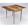 Image 1 : A late George III mahogany Pembroke table, the rectangular top with a moulded edge, with a frieze...