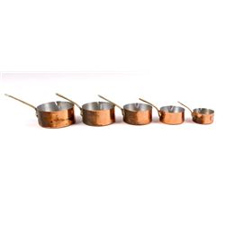 Antique Copper Measuring Cups