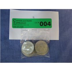 10 x Canada old one dollar coins
