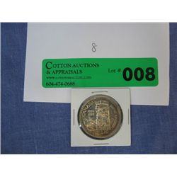 80% silver Canadian 1958 Totem Pole dollar