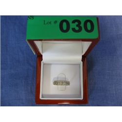 10kt gold, half carat total weight diamond ring