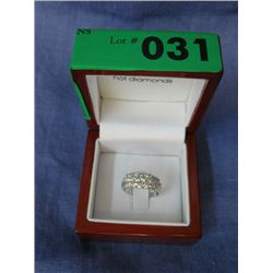 .50 carat diamond cocktail ring set in silver