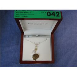 Ammontie 16.25 carat necklace with pearl & citrine