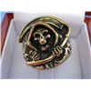 Image 2 : Solid bronze grim reaper ring with makers mark