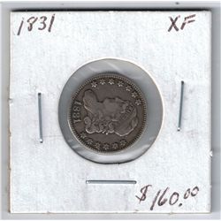 1831 CAPPED BUST SILVER HALF DIME VF