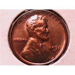 1931-S LINCOLN CENT MS-63 RD OBV/BR