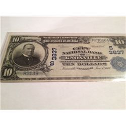 1902 $10 CITY NATIONAL BANK KNOXVILLE NOTE