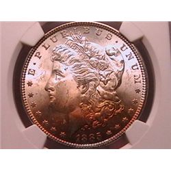 1885-O MORGAN SILVER DOLLAR PCGS MS-64
