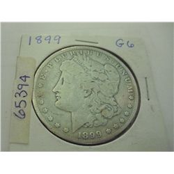 1899 KEY DATE MORGAN SILVER DOLLAR G-6