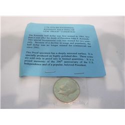 1776-1976 BICENTENNIAL GEM PROOF KENNEDY HALF DOLLAR
