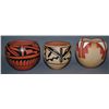Image 3 : THREE JEMEZ POTTERY BOWLS