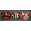 Image 4 : THREE JEMEZ POTTERY BOWLS