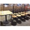 Image 1 : CAFE TABLE & 10 PARLOUR CHAIRS