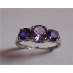 2.120g Ring of Amethyst Sterling Silver