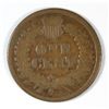Image 2 : 1877 INDIAN ONE CENT GOOD+ MINOR SPOTS OBV.