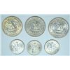 Image 5 : 1952 PARTIAL MINT SET ORIGINAL GEMS; 1952 PDS QUARTERS,DIMES,CENTS,NICKELS AND