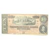 Image 1 : CONFEDERATE $10.00 NOTE 1864 VF