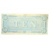 Image 2 : CONFEDERATE $10.00 NOTE 1864 VF