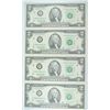 Image 2 : 1995 $2.00 UNCUT SHEET OF 4 NOTES