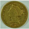 Image 1 : 1879-S $5.00 LIBERTY GOLD VF-XF