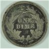 Image 2 : 1876-CC  SEATED DIME VG/F