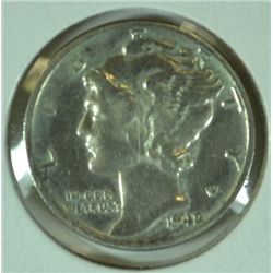 1942/1 MERCURY DIME F/VF