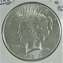 1926 PEACE DOLLAR AU 58