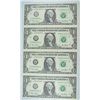 Image 2 : 2001 $1.00 UNCUT SHEET OF 4 NOTES