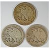 Image 2 : 1916 GOOD, 1916-D VG & 1916-S VG WALKING LIBERTY HALF DOLLAR