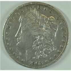 1903-O MORGAN SILVER DOLLAR, VF/XF  RARE COIN!