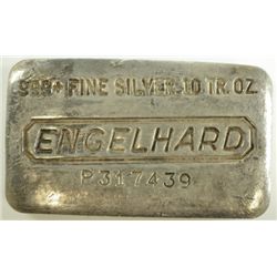 10 OZT .999 FS ENGELHARD POURED BAR