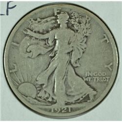 1921-S WALKING LIBERTY HALF DOLLAR FINE+