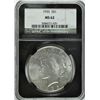 Image 1 : 1935 PEACE DOLLAR NGC MS62 "BLACK HOLDER"