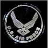 Image 1 : UNITED STATES AIR FORCE FEATURED ON A ONE OUNCE .999 SILVER ART ROUND