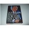 Image 1 : DONALD T. REGAN FOR THE RECORD Wall Street To Washington HC Book HAND SIGNED by Donald T. Reagan