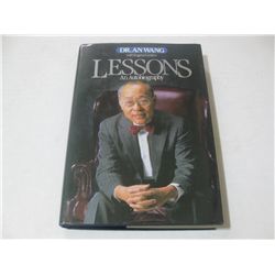 LESSONS An Autobiography HC Book HAND SIGNED by An Wang