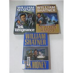 Lot of 3 WILLIAM SHATNER Hardcover Books L@@K