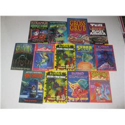 Lot of 13 Children R.L. STINE'S Paperback Books and other scary Books