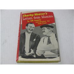 CHARLEY WEAVER'S Letters From Mamma Hardcover Book HAND SIGNED by Cliff Arquette
