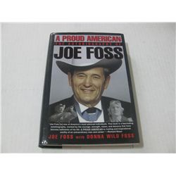 A PROUD AMERICAN The Autobiography of Joe Foss HC Book HAND SIGNED by Joe Foss and Donna Wild